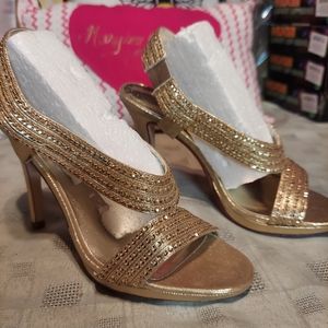 Caparros Tyra Slingback Sequin High Heels